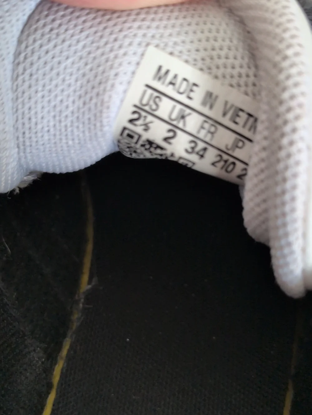 Adidas Boys VL Court 3.0 Suede Black & White Sneakers - 2.5
